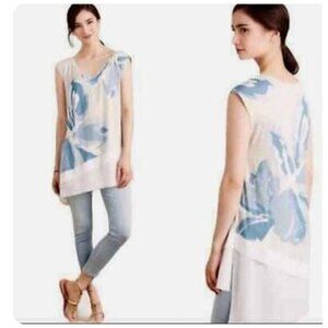 Anthropologie Deletta Gaelle asymmetrical Top NWT XS
